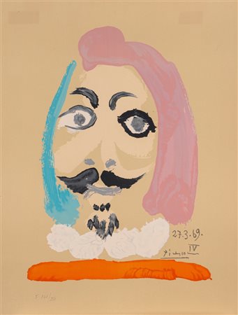 After Pablo Picasso - dalla cartella Les portraits imaginaires, 1969