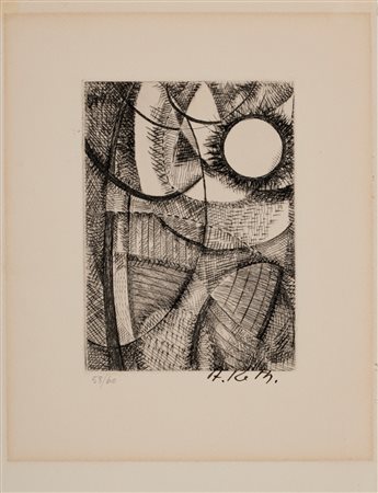Alfréd Réth (Budapest 1884 - Parigi 1966)  - Abstrakte komposition, 1962