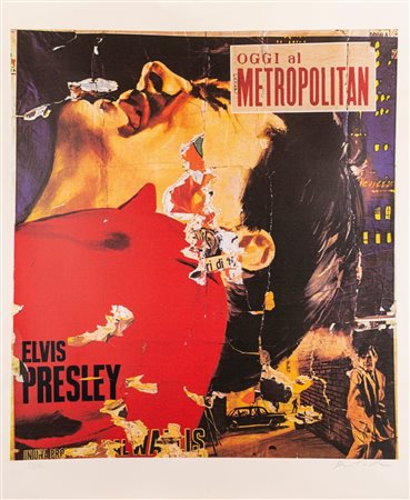 Mimmo Rotella (Catanzaro 1918 - Milano 2006)  - Assalto nella notte, 2004