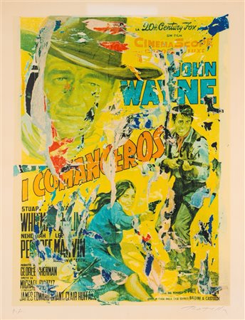 Mimmo Rotella (Catanzaro 1918 - Milano 2006)  - I Comanceros