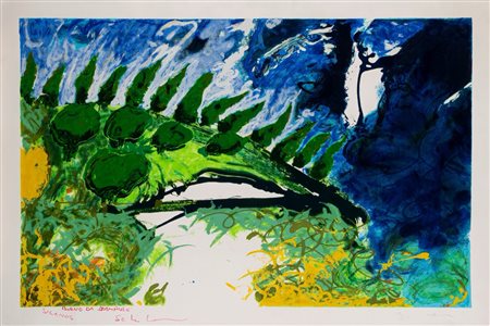 Mario Schifano (Homs 1934 - Roma 1998)  - Paesaggio
