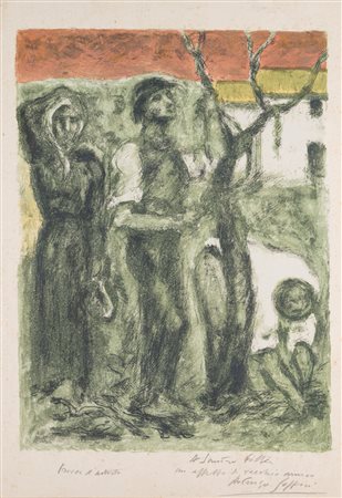 Ardengo Soffici (Rignano sull'Arno 1879 - Vittoria Apuana 1964)  - La potatura, 1962