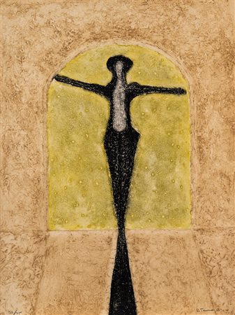 Rufino Tamayo (Oaxaca de Juárez 1899 - Città del Messico 1991)  - Personaje a contra luz