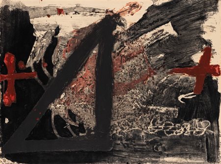 Antoni Tàpies (Barcellona 1923 - 2012)  - Triangle, 1976