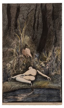 Roland Topor (Parigi 1938 - 1997)  - Une fillette de Strasbourg