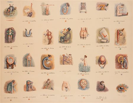 Roland Topor (Parigi 1938 - 1997)  - Le courrier des lettres