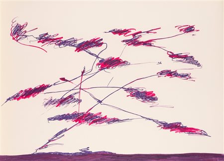 Giulio Turcato (Mantova 1912 - Roma 1995)  - Composizione rosa-viola