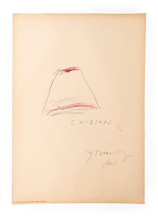 Cy Twombly (Lexington 1928 - Roma 2011)  - Cnidian