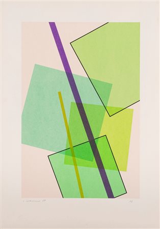 Luigi Veronesi (Milano 1908 - 1998)  - Composizione geometrica, 1989