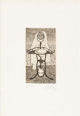 Giuseppe Viviani (San Giuliano Terme 1898 - Pisa 1965)  - Il lavabo, 1947