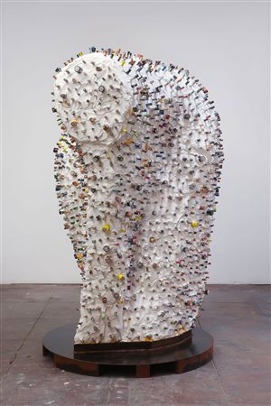 Untitled (Large Round Volume with Batteries)