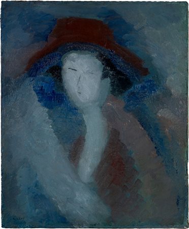 Figura di donna con cappello