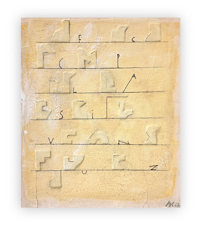 BRUNO CONTE (1939-2021) - Sub alfabeto, 1963