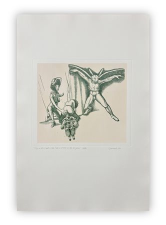 GIUSEPPE GUERRESCHI (1929-1985) - Elfo con testa d'insetto, 1981