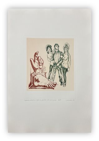 GIUSEPPE GUERRESCHI (1929-1985) - Disperazione dell'Artista di fronte alla grandezza, 1981