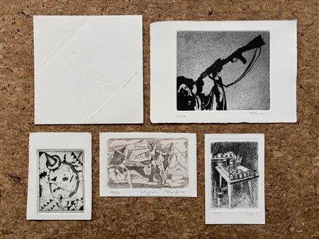 AUTORI VARI (CAPPELLI, ALINARI, PARDINI, LEVINI, BONPADRE) - Lotto unico composto da 5 opere grafiche