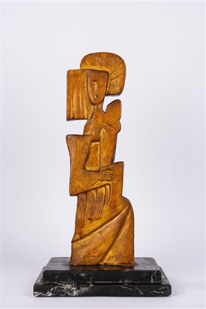 Mino Rosso (Castagnole Monferrato 1904 - Torino 1963)  - Madonna con bambino, 1931/'34