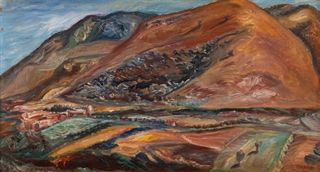 Ferruccio Ferrazzi (Roma 1891 - 1978)  - Monti di Tivoli, 1955