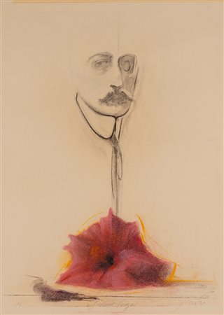 Piero Guccione (Scicli 1935 - Modica 2018)  - A Giovanni Verga, 1997