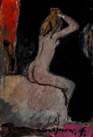 Franco Rognoni (Milano 1913 - 1999)  - Interno, 1986