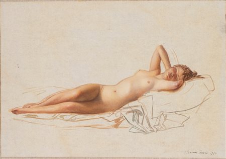 Riccardo Tommasi Ferroni (Pietrasanta 1934 - Pieve di Camaiore 2000)  - Dormiente, 1980