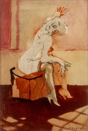 Mino Maccari (Siena 1898 - Roma 1989)  - Nudo femminile ammiccante