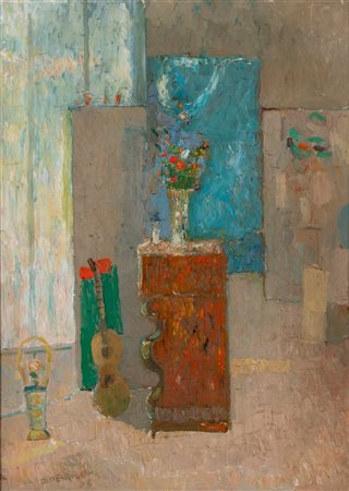 Francesco De Rocchi (Saronno 1902 - Milano 1978)  - Natura morta, 1968