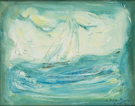 Giovanni Stradone (Nola 1911 - Roma 1981)  - Marina, 1964