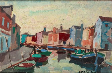 Silvio Consadori (Brescia 1909 - Burano 1994)  - Burano (Giudecca), 1960
