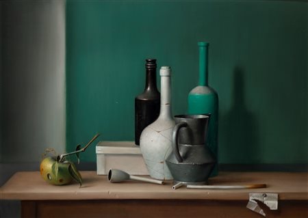 Proferio Grossi (Vignale di Traversetolo 1923 - 2000)  - Natura morta, 1968