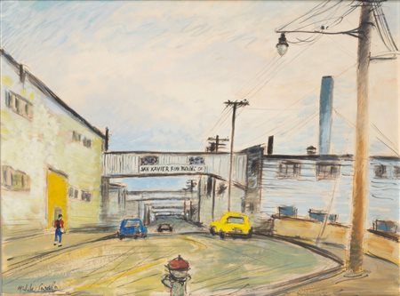 Michele Cascella (Ortona 1892 - Milano 1989)  - Stazione ferroviaria