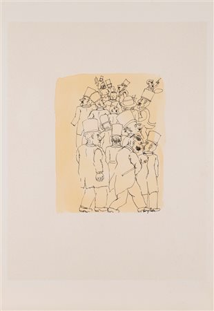 Franz Borghese (Roma 1941 - 2005)  - Uomini con tuba