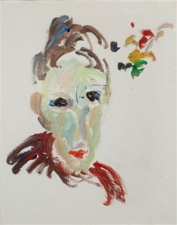 Ernesto Treccani (Milano 1920 - 2009)  - Ritratto femminile