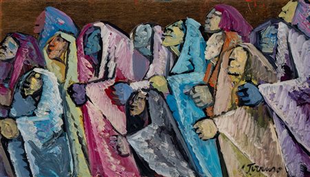 Saverio Terruso (Monreale 1939 - Milano 2003)  - Processione, 1989