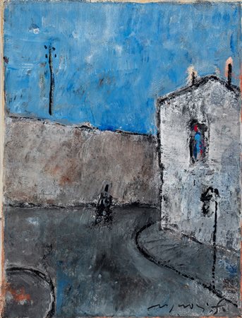Franco Rognoni (Milano 1913 - 1999)  - Periferia, 1980