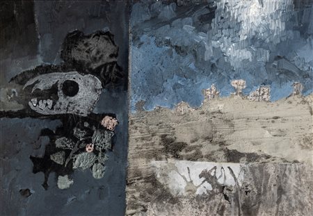 Giuseppe Banchieri (Milano 1927 - Massa Carrara 1994)  - Ambiente e finestra, 1970