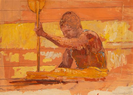 Lorenzo Tornabuoni (Roma 1934 - 2004)  - Vogatore