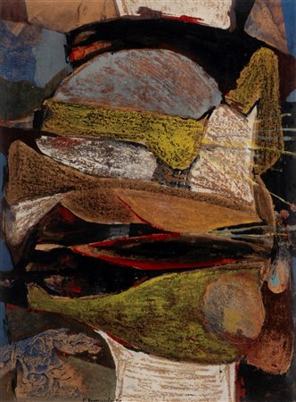 Edoardo Franceschini (Catania 1928 - Varese 2006)  - Senza titolo, 1956