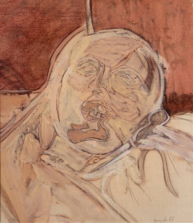 Attilio Forgioli (Salò 1933)  - Testa - Studio da Gericault , 1967