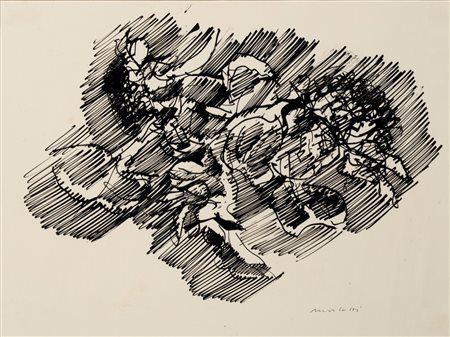 Ennio Morlotti (Lecco 1910 - Milano 1992)  - Girasoli, 1972