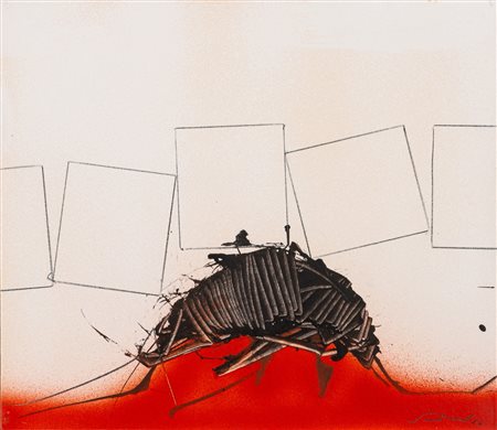 Emilio Scanavino (Genova 1922 - Milano 1986)  - Tramatura, 1966