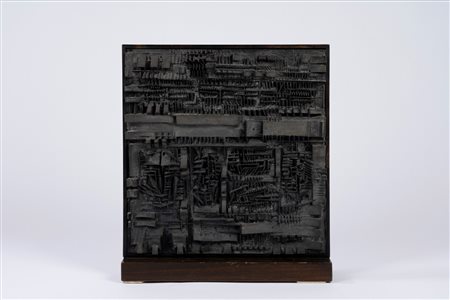 Arnaldo Pomodoro (Morciano di Romagna 1926 - Milano 2025)  - Tavola dei segni 1960, XII, 1960