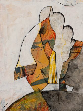 Gianni Dova (Roma 1925 - Pisa 1991)  - Totem