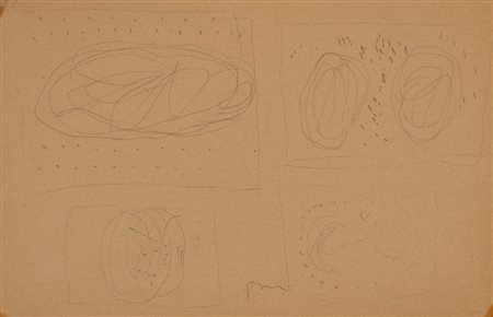 Lucio Fontana (Rosario 1899 - Varese 1968)  - Studi per concetto spaziale, 1960/'61