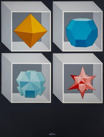 Lucio Del Pezzo (Napoli 1933 - Milano 2020)  - Geometria 