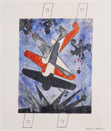 Franco Angeli (Roma 1935 - 1988)  - Appunti, 1985
