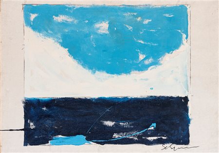 Mario Schifano (Homs 1934 - Roma 1998)  - Senza titolo (Paesaggio anemico), first half of the 1970s