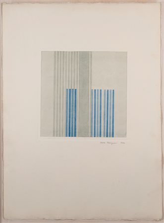 Carlo Nangeroni (New York  1922 - Calice Ligure 2018)  - Senza titolo, 1974