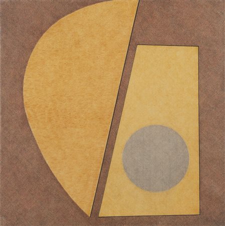 Attilio Vella (Gibellina 1901 - 1979)  - Composizione in giallo