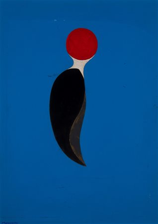 Galliano Mazzon (Camisano Vicentino 1896 - Milano 1978)  - Nello spazio in ascesa, 1970